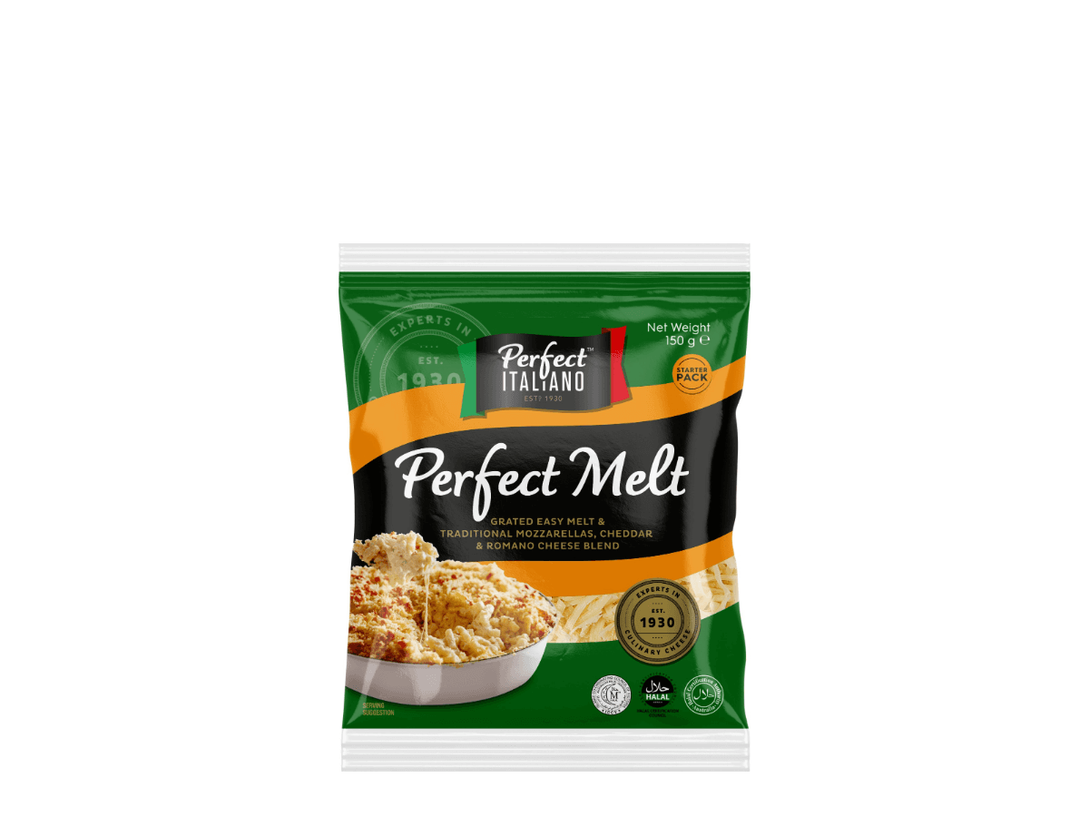 Perfect Italiano Perfect Melt four-cheese pack, 150g