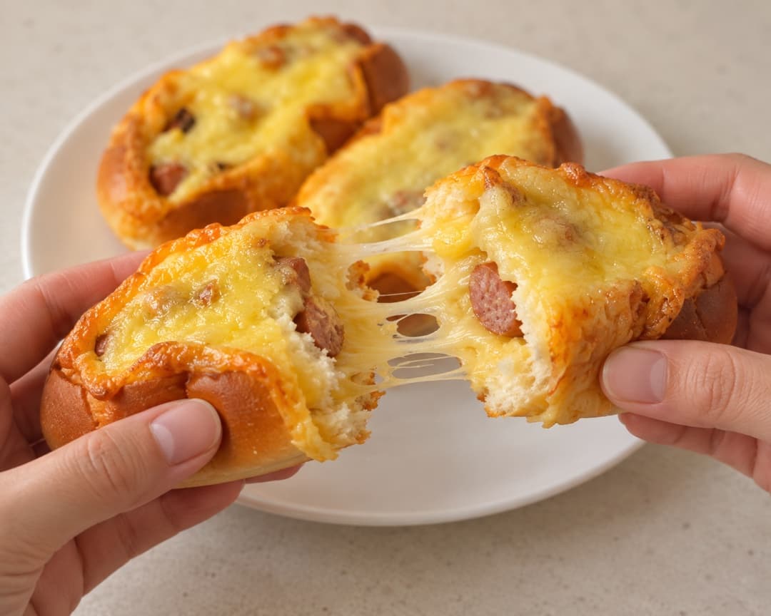 Crisp it: Ten minutes in the air fryer, golden on top.