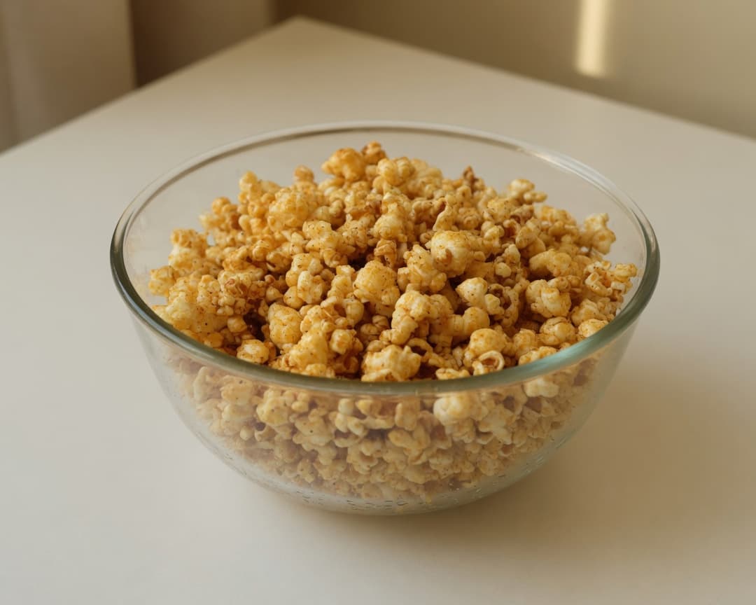 Buttery popcorn coated in Perfect Italiano Parmesan and herbs